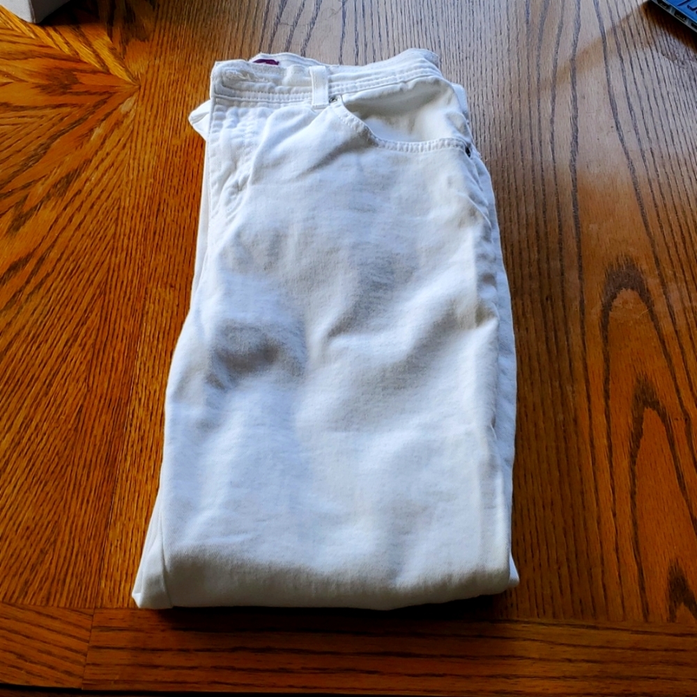 New White Denim Pants